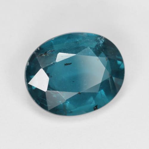 Cianita turquesa natural de 3,71 ct, corte óvalo, VS-SI