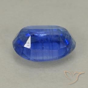 Cianita Azul oscuro natural de 0.87 ct, Ovalada, VS-SI