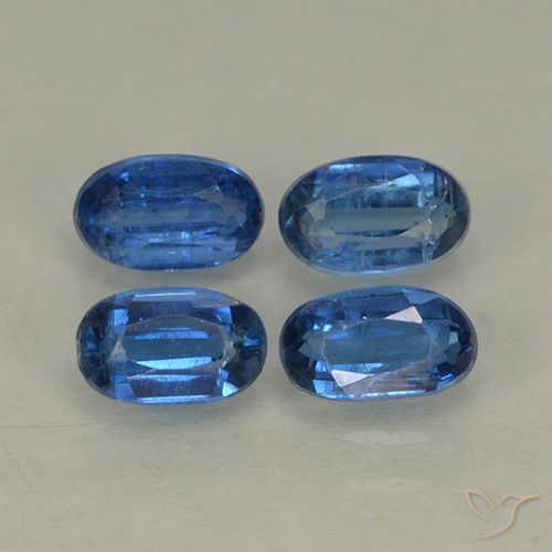 1.52ctw Natural Azul oscuro cianita, Ovalada, VS-SI