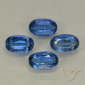 Gemas de Cianita Azul oscuro natural de 1.52 ct, Ovalada, VS-SI