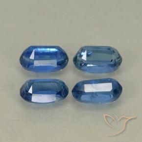 Gemas de Cianita Azul oscuro natural de 1.52 ct, Ovalada, VS-SI