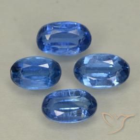 Gemas de Cianita Azul oscuro natural de 1.52 ct, Ovalada, VS-SI