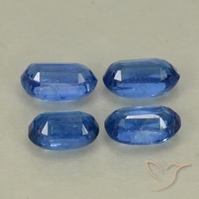 Gemas de Cianita Azul oscuro natural de 1.52 ct, Ovalada, VS-SI