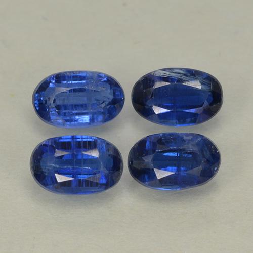 Gemas de Cianita Azul marino natural de 1.44 ct, Corte Óvalo, VS-SI