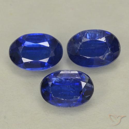 1.52ctw Natural Azul marino cianita, Ovalada, VS-SI