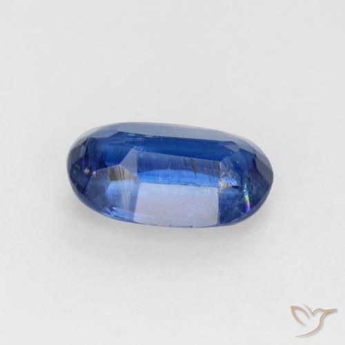 Cianita Azul oscuro natural de 0.64 ct, Ovalada, SI