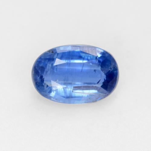 Cianita Azul medio natural de 0.57 ct, Corte Óvalo, SI