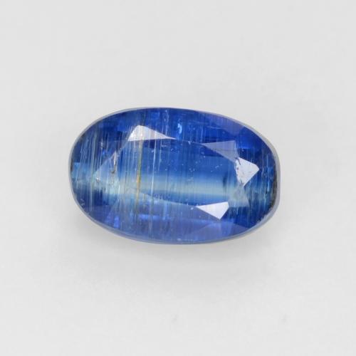Cianita azul natural de 0,74 ct, corte óvalo, SI-I1