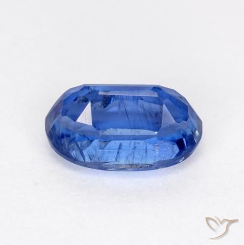 Cianita Azul marino claro natural de 0.73 ct, Ovalada, SI