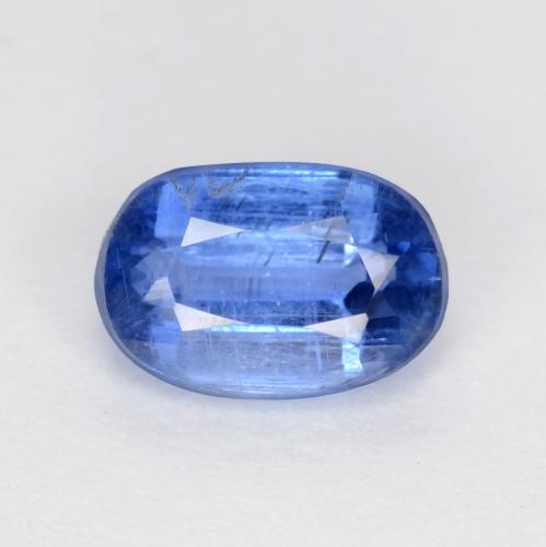 Cianita Azul marino claro natural de 0.78 ct, Corte Óvalo, SI