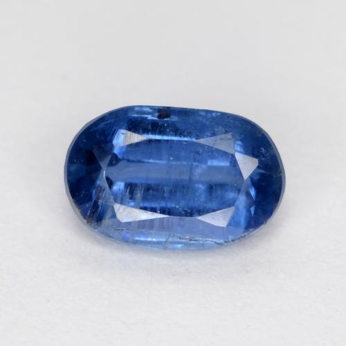 Cianita azul natural de 0,70 ct, corte óvalo, SI