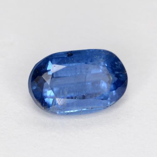 Cianita azul natural de 0,70 ct, corte óvalo, SI