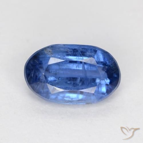 0.68ct Natural Azul claro cianita, Ovalada, SI