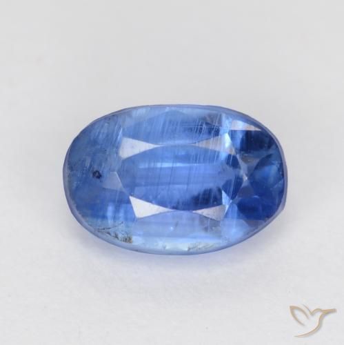 0.84ct Natural Azul marino claro cianita, Ovalada, SI