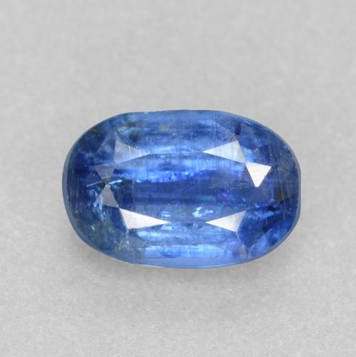 Cianita azul natural de 0,63 ct, corte óvalo, I1