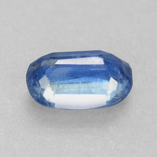 Cianita azul natural de 0,63 ct, corte óvalo, I1