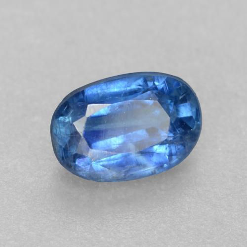Cianita Azul marino claro natural de 0.58 ct, Corte Óvalo, SI