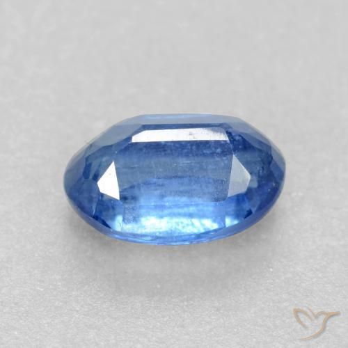 Cianita Azul claro natural de 0.69 ct, Ovalada, SI-I1