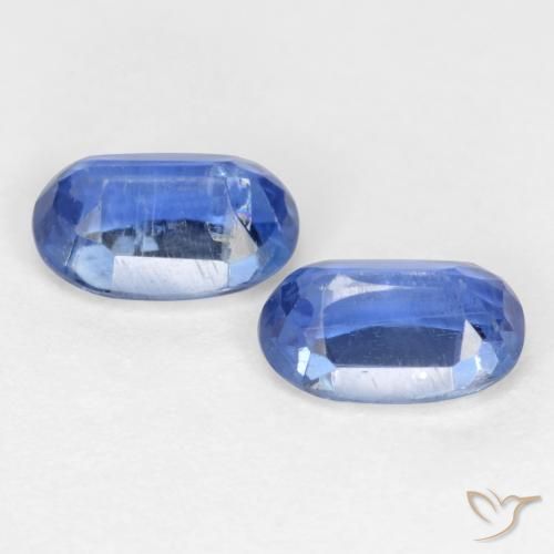 Gemas de Cianita Azul marino natural de 1.34 ct, Ovalada, SI-I1