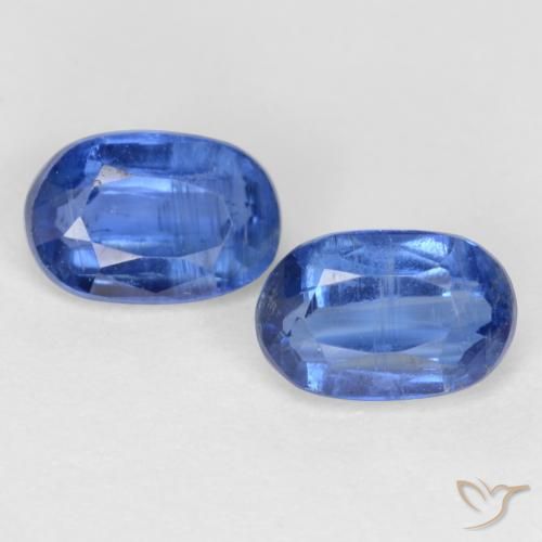 1.39ctw Natural Azul oscuro cianita, Ovalada, SI