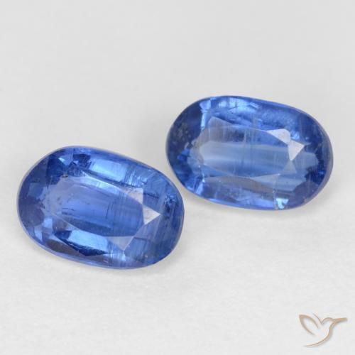 Gemas de Cianita Azul oscuro natural de 1.39 ct, Ovalada, SI