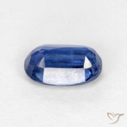 Cianita Azul oscuro natural de 0.68 ct, Ovalada, SI-I1