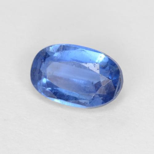 Cianita azul natural de 0,64 ct, corte óvalo, SI-I1