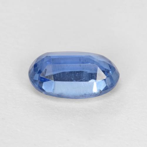 Cianita azul natural de 0,64 ct, corte óvalo, SI-I1