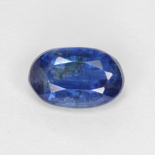 Cianita azul natural de 0,64 ct, corte óvalo, SI-I1
