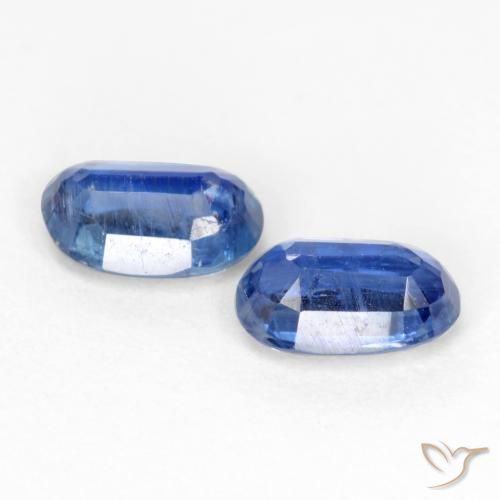 Gemas de Cianita Azul oscuro natural de 1.07 ct, Ovalada, SI-I1