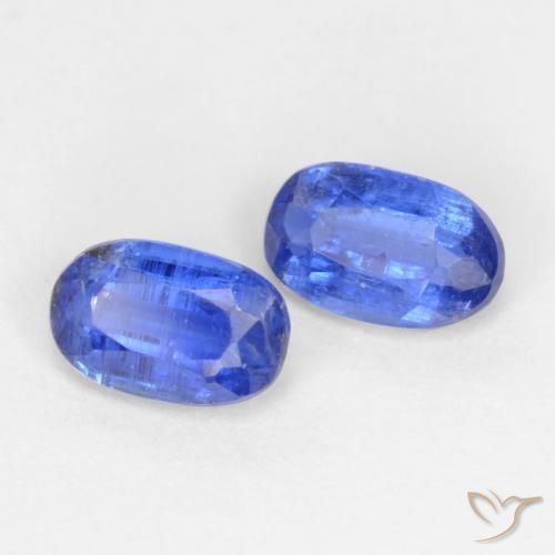 Gemas de Cianita Azul oscuro natural de 0.79 ct, Ovalada, SI-I1