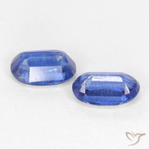 Gemas de Cianita Azul oscuro natural de 0.79 ct, Ovalada, SI-I1
