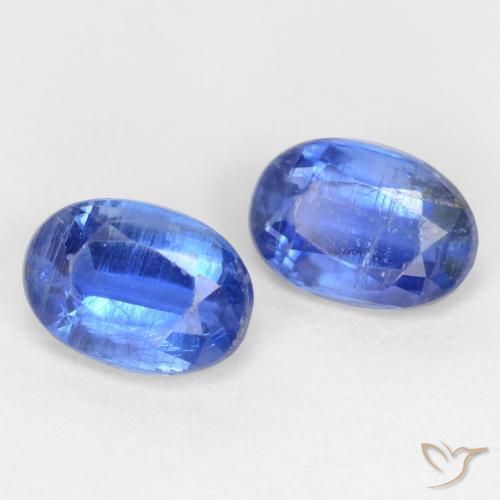 Gemas de Cianita Azul oscuro natural de 1.09 ct, Ovalada, SI-I1