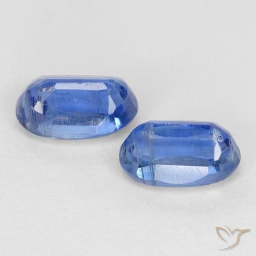 Gemas de Cianita Azul oscuro natural de 0.73 ct, Ovalada, SI-I1