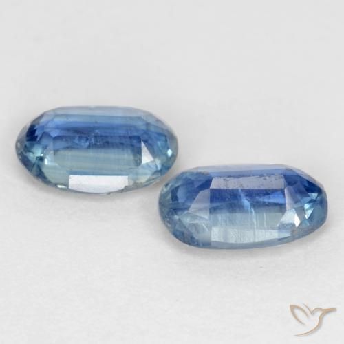 Gemas de Cianita Azul oscuro natural de 1.27 ct, Ovalada, I1