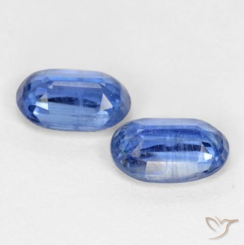 Gemas de Cianita Azul marino natural de 1.33 ct, Ovalada, SI-I1