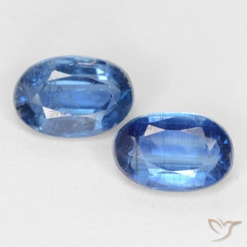 1.46ctw Natural Azul medio cianita, Ovalada, I1