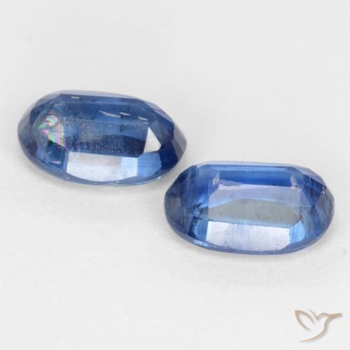 Gemas de Cianita Azul medio natural de 1.46 ct, Ovalada, I1