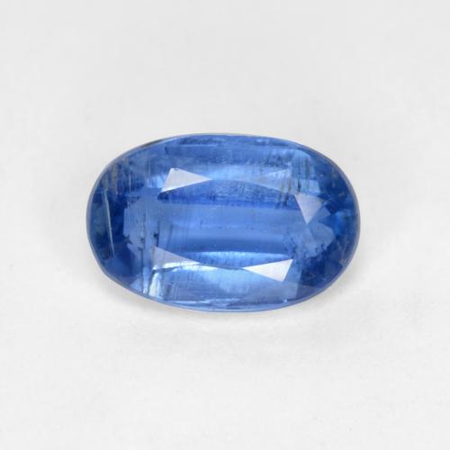 Cianita Azul oscuro natural de 0.64 ct, Corte Óvalo, SI-I1