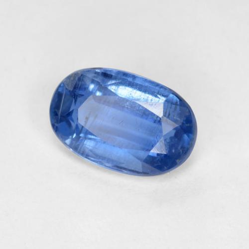 Cianita Azul oscuro natural de 0.64 ct, Corte Óvalo, SI-I1