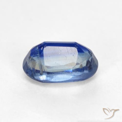 Cianita Azul marino natural de 0.78 ct, Ovalada, SI-I1