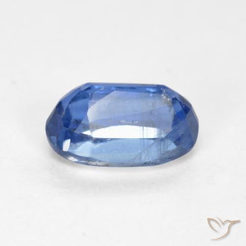 Cianita Azul oscuro natural de 0.69 ct, Ovalada, VS-SI