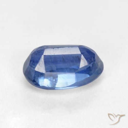 Cianita Azul oscuro natural de 0.83 ct, Ovalada, SI-I1