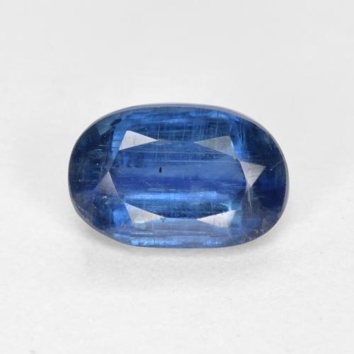 Cianita Azul oscuro natural de 0.67 ct, Corte Óvalo, SI-I1