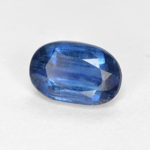 Cianita Azul oscuro natural de 0.67 ct, Corte Óvalo, SI-I1