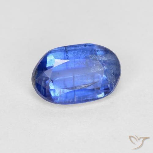 Cianita Azul real natural de 0.70 ct, Ovalada, SI-I1