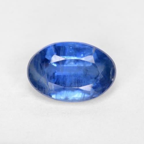Cianita Azul oscuro natural de 0.72 ct, Ovalada, SI-I1