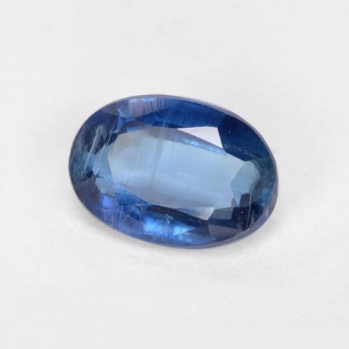 Cianita azul natural de 0,68 ct, corte óvalo, SI-I1