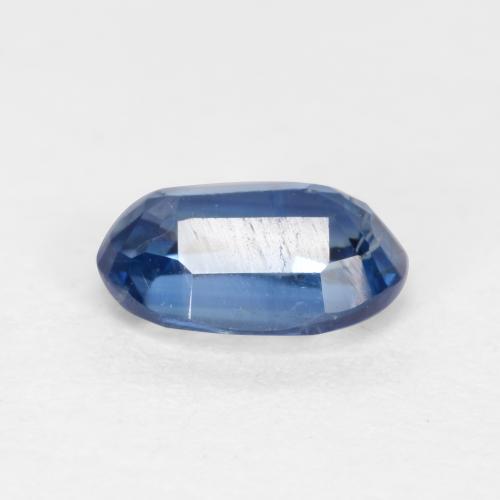 Cianita azul natural de 0,68 ct, corte óvalo, SI-I1