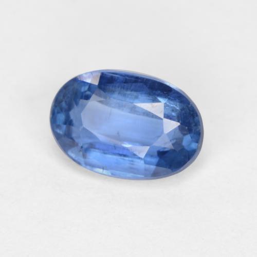 Cianita azul natural de 0,61 ct, corte óvalo, SI-I1